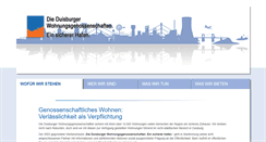 Desktop Screenshot of duisburger-wohnungsgenossenschaften.de